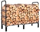 0711811077517 Homfa Firewood Log Rack Heavy Duty Outdoor Indoor