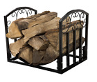 0748173299363 Pure Garden Metal Firewood Log Rack Holder Storage