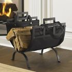 0791769551956 Pleasant Hearth Firewood Kindling Holder Indoor Log Metal
