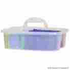 09185sclar Akro-mils Clear Plastic Tool Supply Tote Products Storage Material Service Handling 032903021349