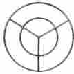 10821 Alpine Flame 36 Inch Stainless Round Double Natural Gas Fire Pit Ring Burner