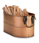 11695 Plow Hearth Steel Firewood Tub With Lbs Of 053648270427