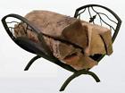 12000smgb9o Panacea Folding Log Holder Bin Heavy Duty Hinges Fireplace Stove
