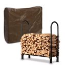 13437 Plow Hearth Medium Steel Log Rack Cover Set