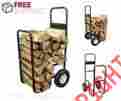 1506-flc Sunnydaze Decor Logs Carrier Cart Firewood Wood Rack Storage Transport Haul Wheel Mover Fire Pit 819804016045
