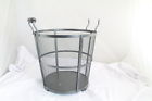 0934326 15704 Panacea Antique Iron Contemporary Log Bin 18 Inch Diameter Solid Metal 093432157046