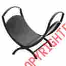 637163 15946 Panacea Black Fireplace Log Bin Powder Coated Steel 093432159460