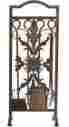 1650532 Woodland Ornate Chancellor Indoor Fireplace Firewood Tool Set Copper And Patina Style 606155005947