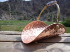18 Copper Feet Paper Kindling Wood Claw Baskit Fireplace Holder "carrier Brass