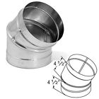 1845ss Duravent Stove Pipe Elbow From The Durablack Series