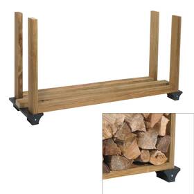 2 X 4 Basics 710534471091 90144mi Firewood Rack System Black