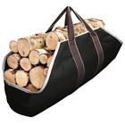 2019 Amagabeli Large Canvas Log Tote Bag Firewood Indoor Fireplace Wood