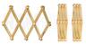 2064 Set Of Accordion Style Wood Expandable Wall Rack 815518020644