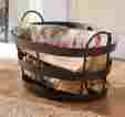 20874 Fire Wood Holder Mmi Log Bin Wrought Iron Firewood Box Hearth Side Fireplace Accessories Shaker Style 733281520874
