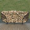 24118 Shelterit Double Leaf Firewood Log Rack With Kindling Kit