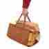 7675956 26649 18501 Fireside Distributors Brown Suede Sling Wood Carrier With Two Handles Id 767595185016