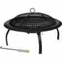 2840130 29-inch Fire Sense Folding Outdoor Pit Black 690730608388
