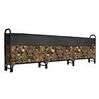 2ubyhndqbx Shelterlogic Firewood Rack Heavy Duty Tubular Steel Frame 0677599904035