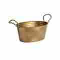 31510066 Generic Metal Firewood Bucket With Rope Handles Gold Log Holders Fire Wood Carrier New 732773696462