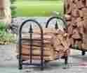32106 Steel Ph Decorative Firewood Log Rack Small Hearth Side Wood Storage Holder Fireplace New 658551232106