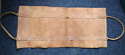 33 Wood Tote Carrier Holder Vintage Firewood Leather Fire Log Caddy " Fireplace