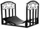 M150027 3439356 Pure Garden Fireplace Log Bin With Scrolls In Black Id 886511975392