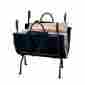34608 Deluxe Log Holder Black Cast Iron Wood Rack Firewood Fireplace Storage Uniflame 088893269841
