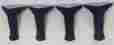 350074 F3cb Jotul Short Leg Kit Matte Black