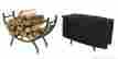 36curst Sunnydaze Decor Steel Curved Firewood