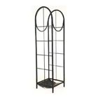 37822 Log Storage Rack Vertical Black Removable Debris Collector 689166437822