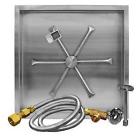 2885450 38-inch Firegear Square Burning Spur Natural Gas Fire Pit Burner Kit