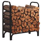 38379 Deluxe Outdoor Log Rack Ft Free Black Tote 689166438379