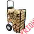 398669 Firewood Log Cart With Cover Wood Rack Carrier Caddy Holder Fireplace Dolly Fire 743841398669