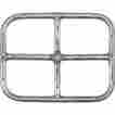412616 Alpine Flame 18 X 15 Inch Stainless Rectangular Single Natural Gas Fire Pit Ring Burner