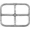 412617 Alpine Flame 24 X 21 Inch Stainless Rectangular Single Natural Gas Fire Pit Ring Burner