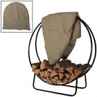 42253 Unbranded Log Storage Rack Firewood Holder Hoop Steel 715537442253