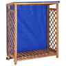 46566 Vidaxl Solid Acacia Wood Firewood Storage Shed Garden 8719883743905