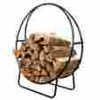 48-inch Qx-48lh-cover-combo Sunnydaze Tubular Steel Firewood Log Hoop And Cover Combo 819804018407