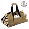 Xc519 4894663523985 Unbranded Firewood Log Bag Tote Carrier Storage Canvas