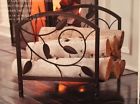 490851011087 Home Fireplace Log Holder Metal Fire Wood Stove