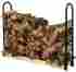 49331 Panacea Log Rack Adjustable Length Wood Heavy Duty Steel Firewood Holder Outdoor Storage 733281249331