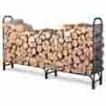 494307 Landmann Firewood Log Rack Fireplace Wood Holder 8 Ft Tubular Steel Weatherproof Finish 759578494307