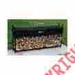 49935 Woodhaven Firewood Log Rack Storage Wood Holder Outdoor Cover 8 Foot Metal Black Strong 609408349935