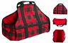 Camz37646 5094 Dii Cotton Heavy Duty Canvas Firewood Log Tote Red Black