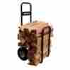 51970 Landmann Log Caddy Portable Fireplace Wood Stove Pneumatic Wheels Steel Frame Cover Winte 0738834151970