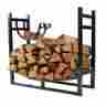 54111500 Sunnydaze Indoor Log Holder For Fireplace With Kindling Rack 33 Inch Wide Elegant Design 606155005992
