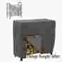 55-171-025101-ec Rack Cover Classic Accessories For 4 Firewood Log Foot Outdoor Fire Wood Patio Storage Ravenna 052963012767