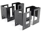 580wq.1c 4 Piece Set Rutland Stack-n-store 30360r Black Log Rack Brackets