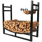 606220105985 Firewood Racks Feet Heavy Duty Log With Holder