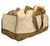 60635 Veranda Jumbo Log Tote Heavy Duty Firewood Carrier Deep Body Durable Fabric Fireplace 769748316063